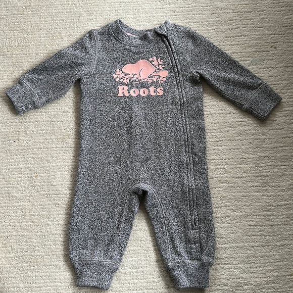 Baby Organic Original Cooper Beaver Romper girls pink 3-6 - Picture 1 of 2
